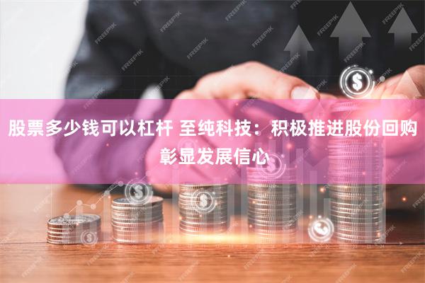 股票多少钱可以杠杆 至纯科技：积极推进股份回购 彰显发展信心